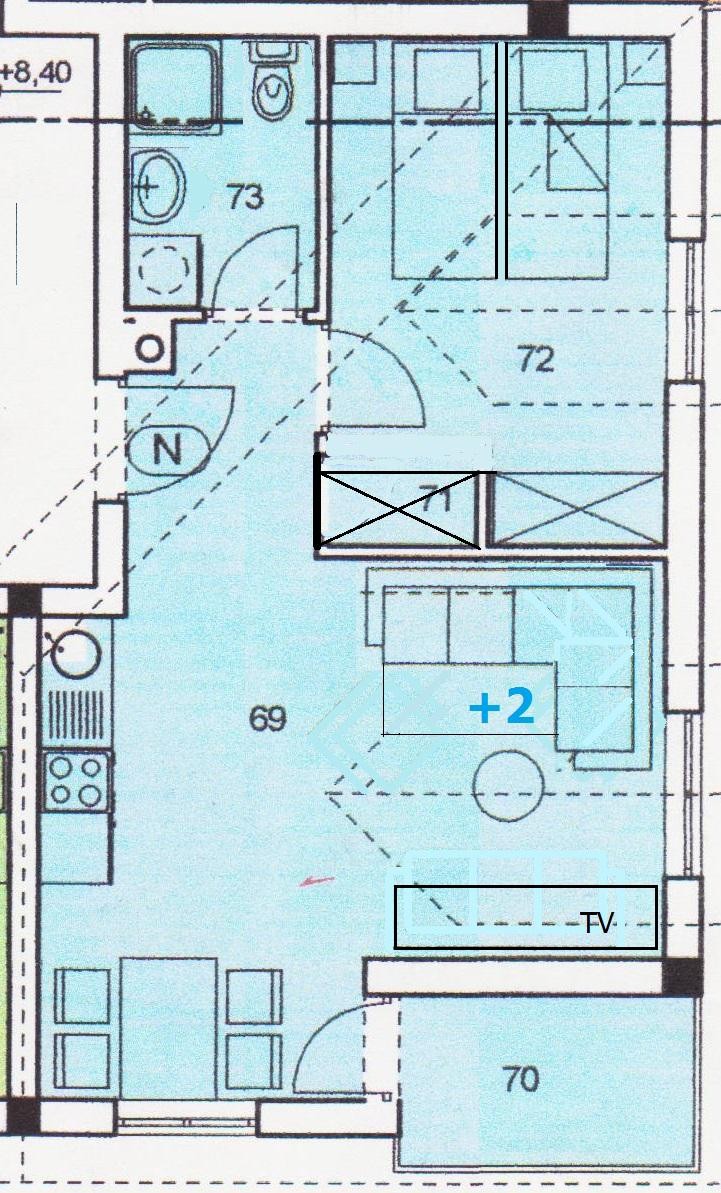 Квартира в Лижняне, Хорватия, 45 м² - фото 6