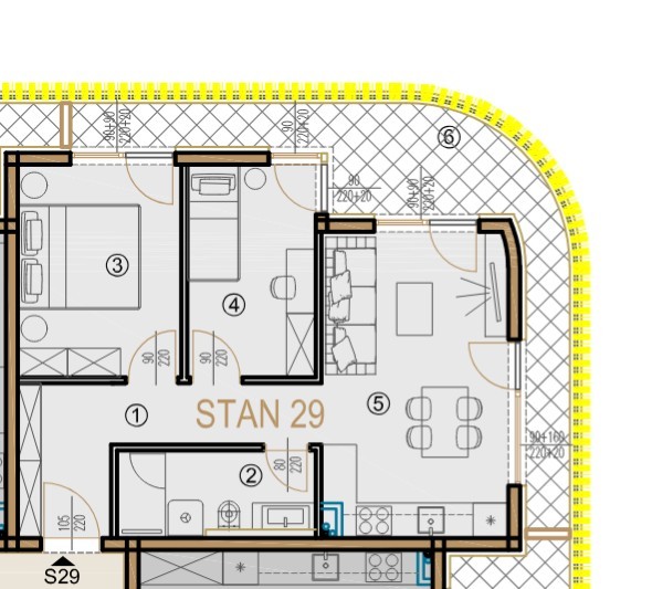 Квартира в Порече, Хорватия, 58.27 м² - фото 5