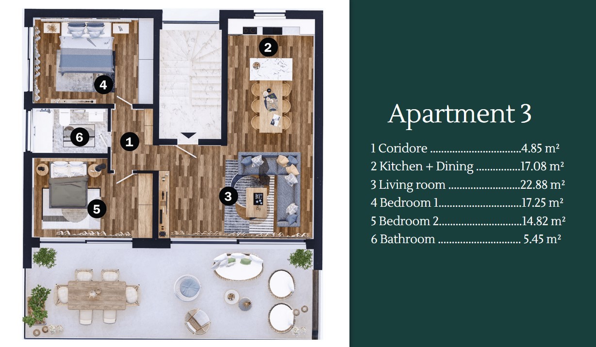 Квартира в Умаге, Хорватия, 124.87 м² - фото 6