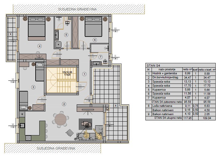 Квартира в Пуле, Хорватия, 117.95 м² - фото 7