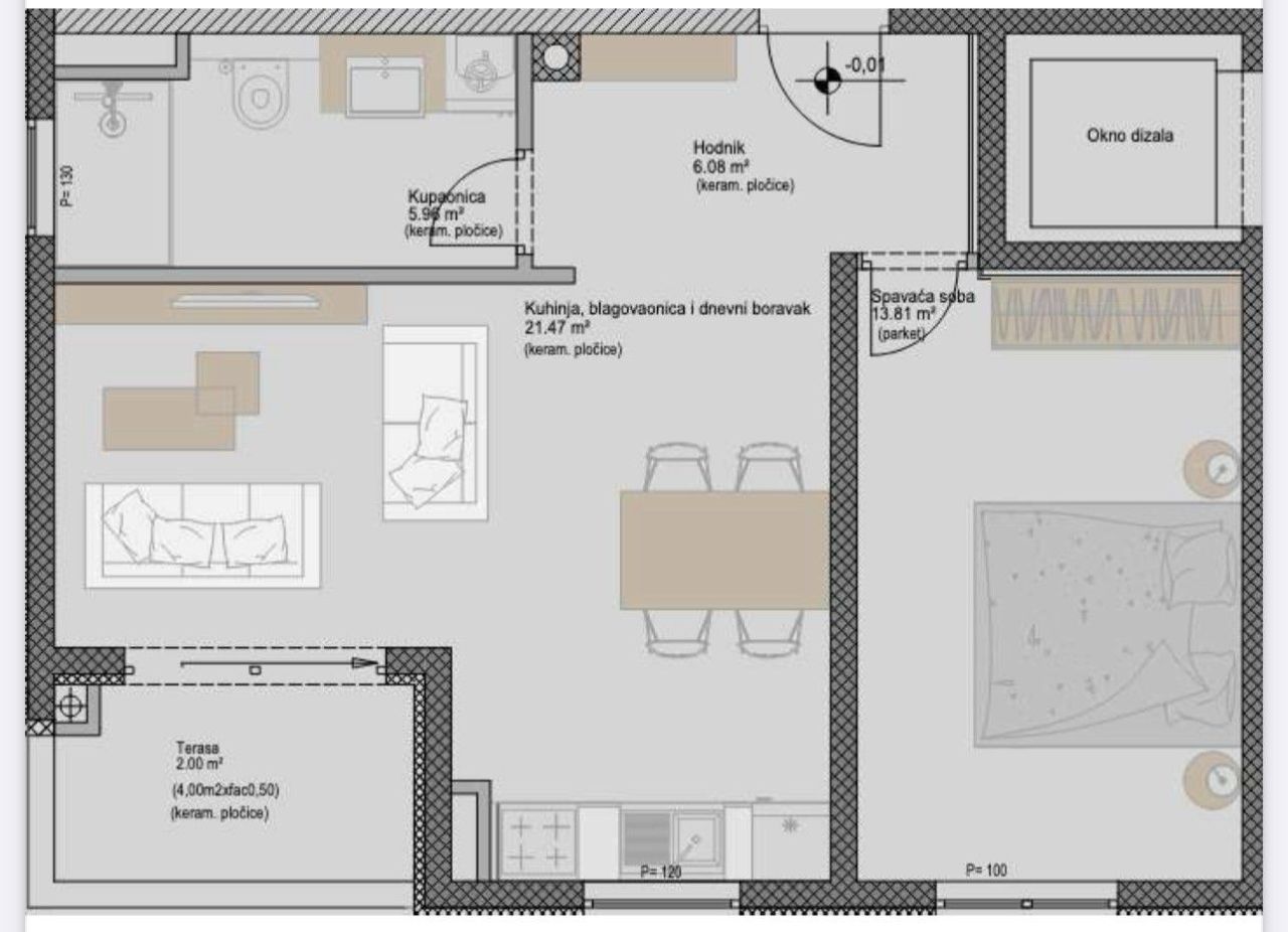 Квартира в Порече, Хорватия, 49 м² - фото 7