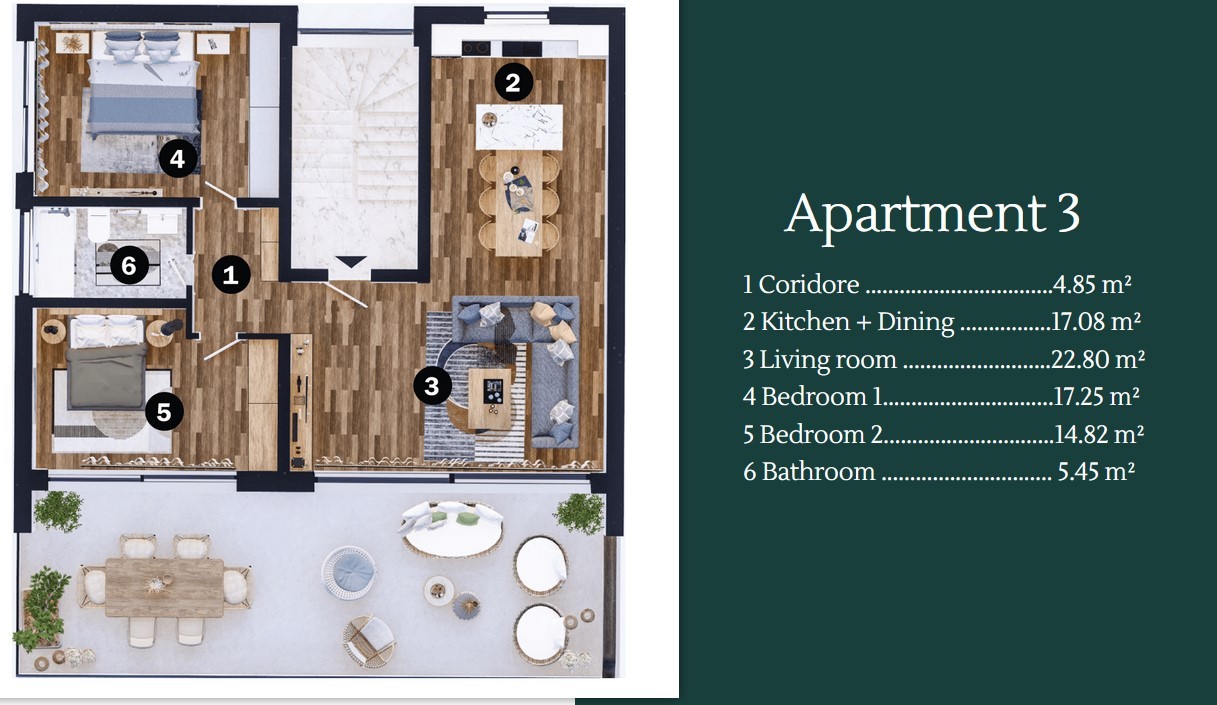 Квартира в Умаге, Хорватия, 124.76 м² - фото 9