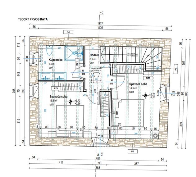 Дом в Тиняне, Хорватия, 82 м² - фото 10
