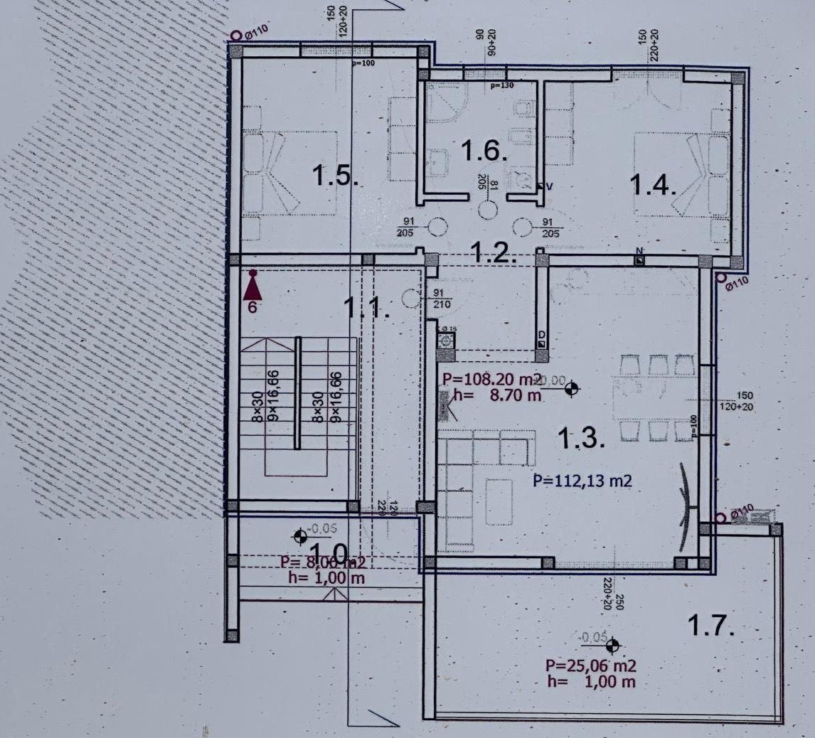 Квартира Istria, Barbariga, Хорватия, 112.13 м² - фото 11