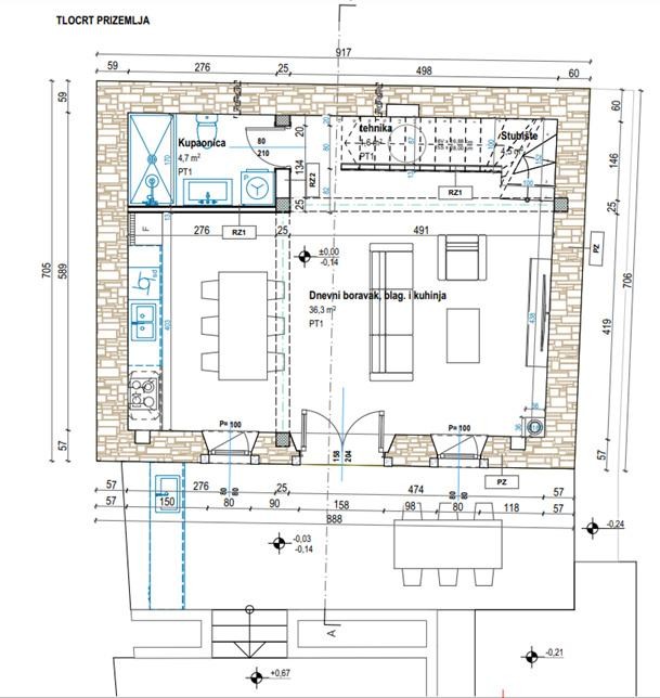 Дом в Тиняне, Хорватия, 82 м² - фото 11