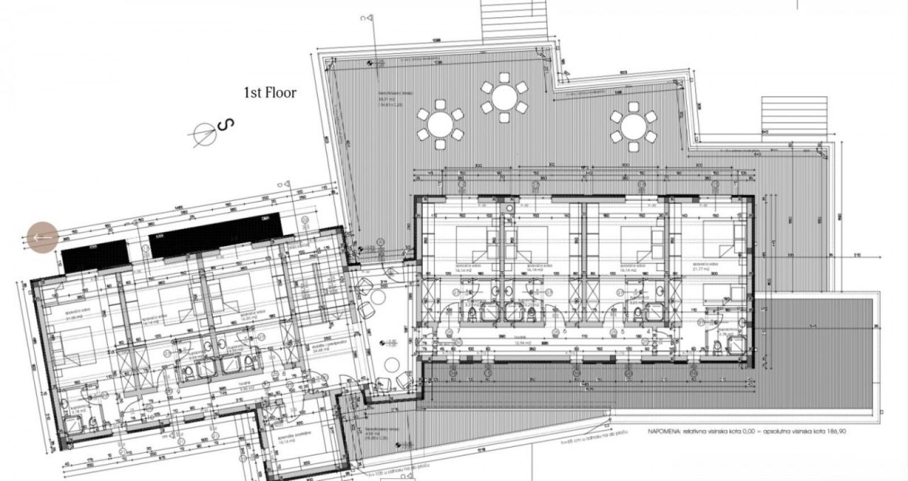 Отель, гостиница в Марчане, Хорватия, 780 м² - фото 12