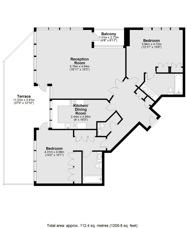 Квартира в Лондоне, Великобритания, 112 м² - фото 9