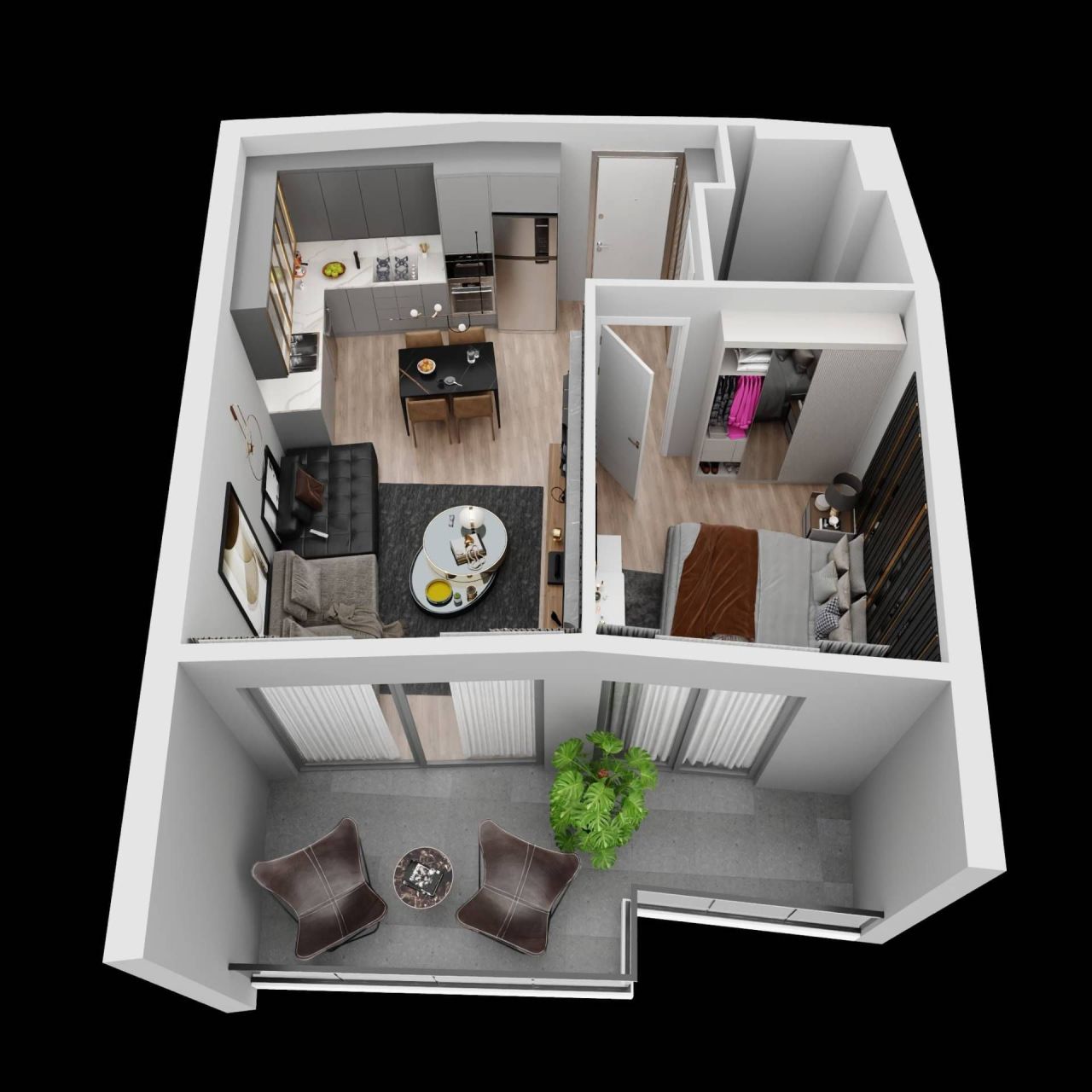 Квартира в Мерсине, Турция, 75 м² - фото 12