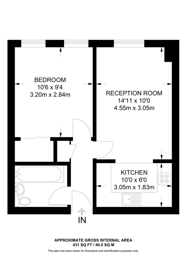 Квартира в Лондоне, Великобритания, 40 м² - фото 9