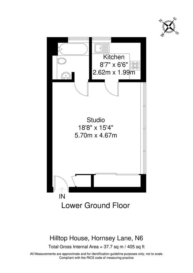 Квартира в Лондоне, Великобритания, 38 м² - фото 10