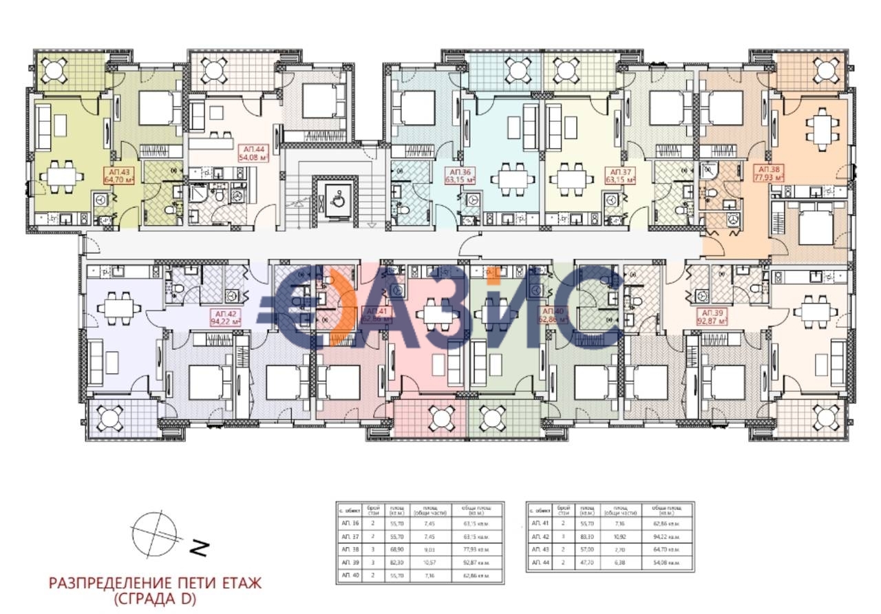 Апартаменты в Несебре, Болгария, 65.4 м² - фото 6