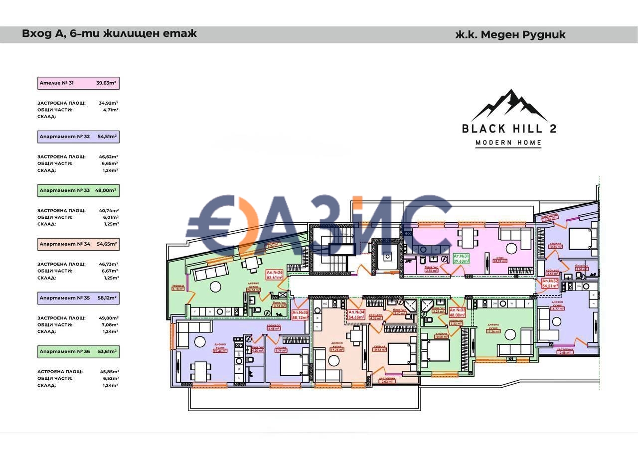 Апартаменты в Бургасе, Болгария, 53.6 м² - фото 17