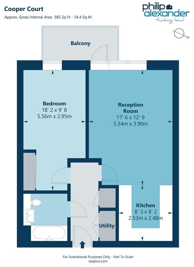 Квартира в Лондоне, Великобритания, 54 м² - фото 11