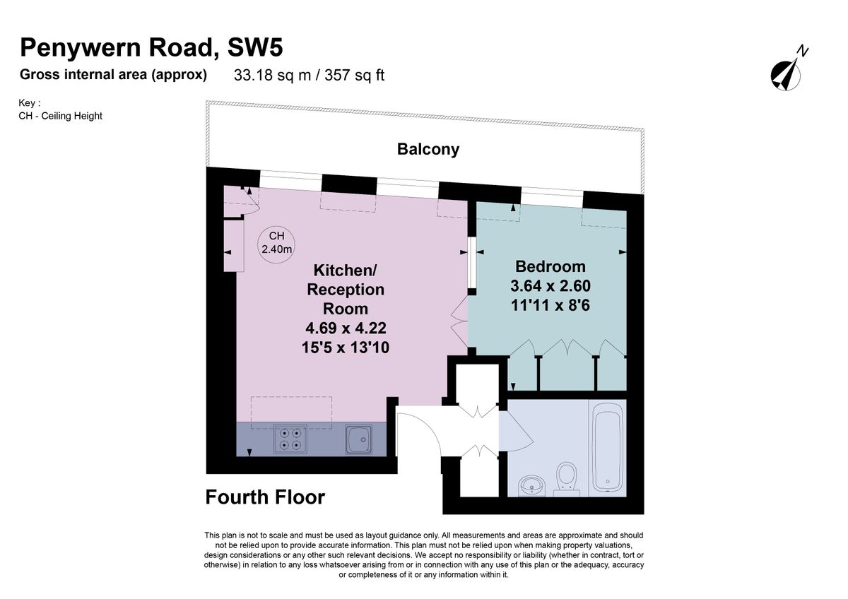 Квартира в Лондоне, Великобритания, 33 м² - фото 13
