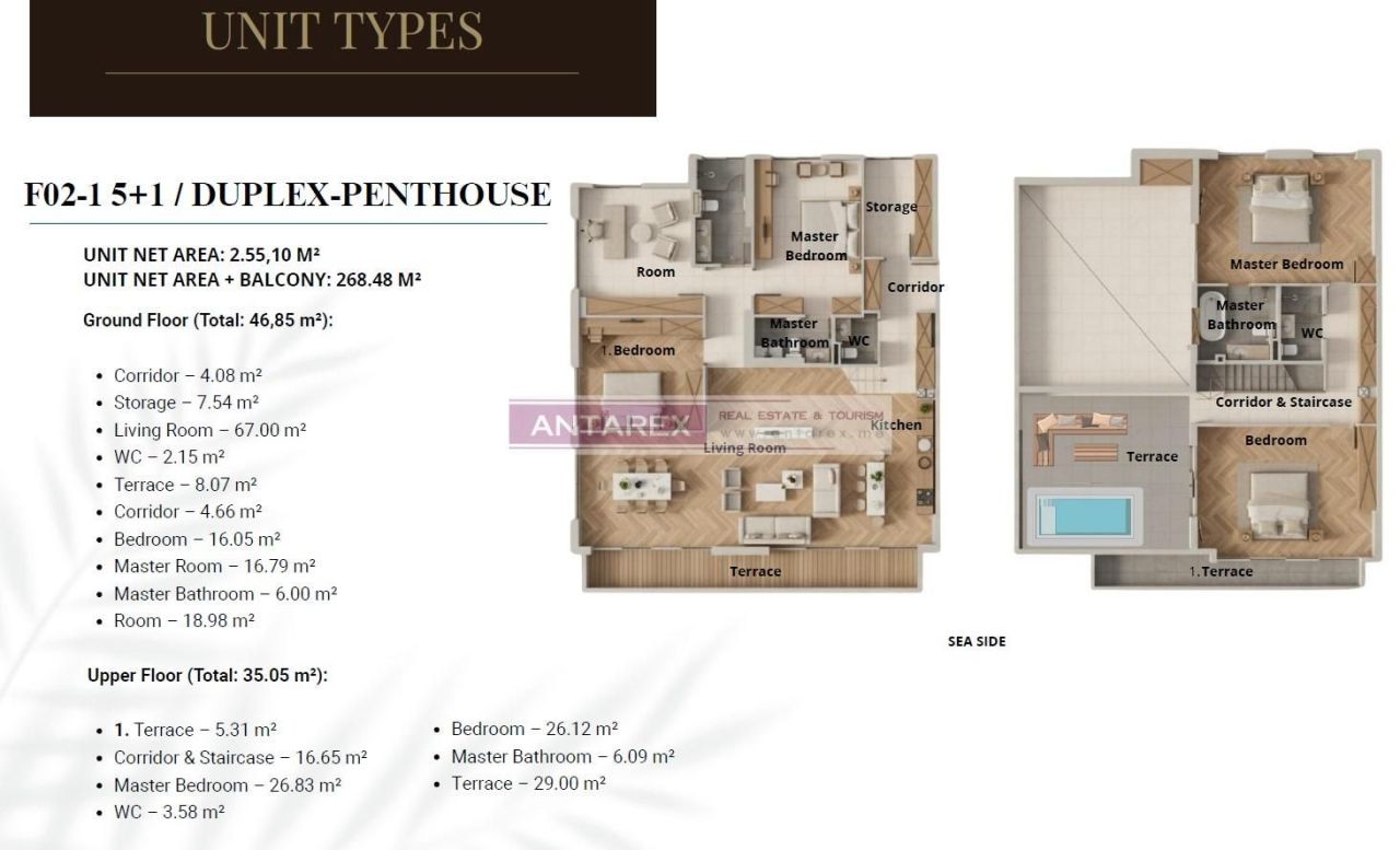 Апартаменты в Дженовичах, Черногория, 75 м² - фото 13