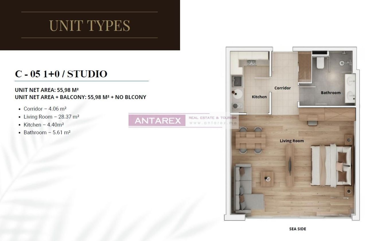 Апартаменты в Дженовичах, Черногория, 270 м² - фото 17