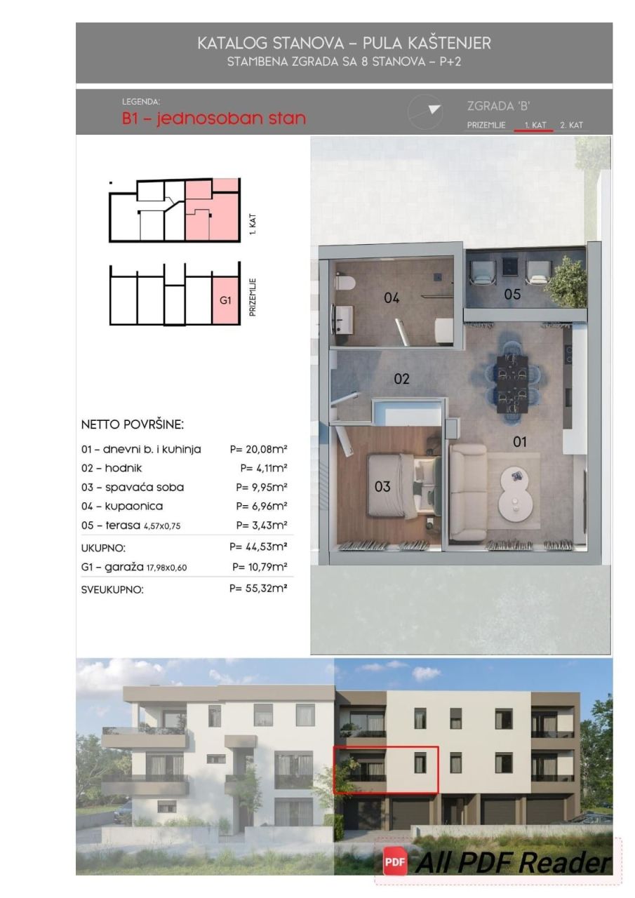 Квартира в Пуле, Хорватия, 55 м² - фото 4