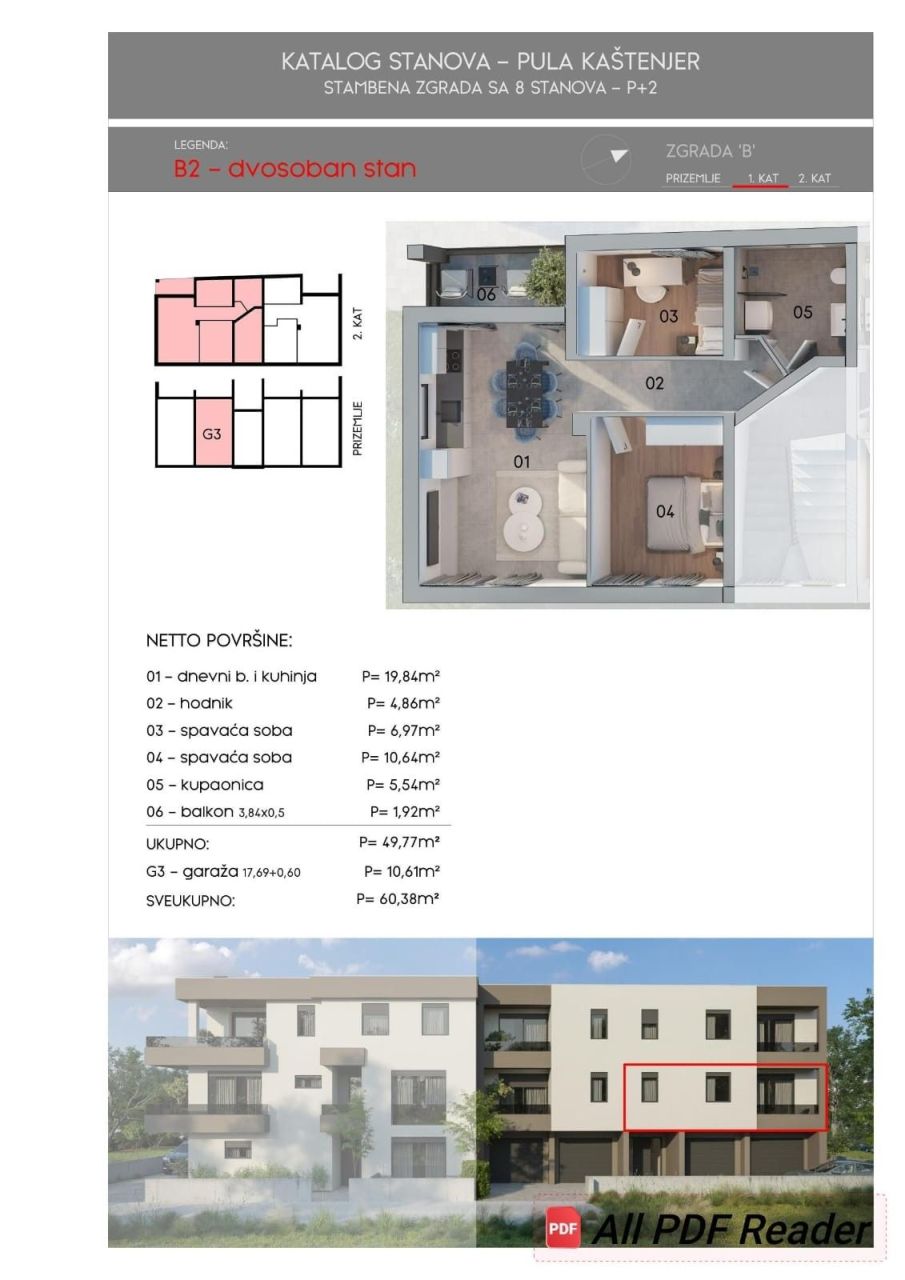 Квартира в Пуле, Хорватия, 60 м² - фото 5