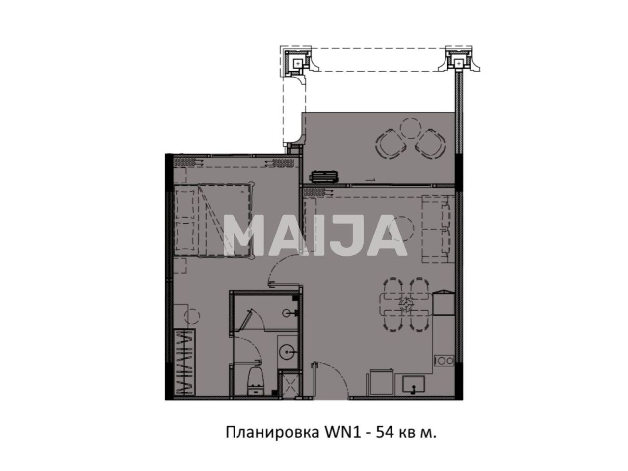 Апартаменты на острове Пхукет, Таиланд, 54 м² - фото 2