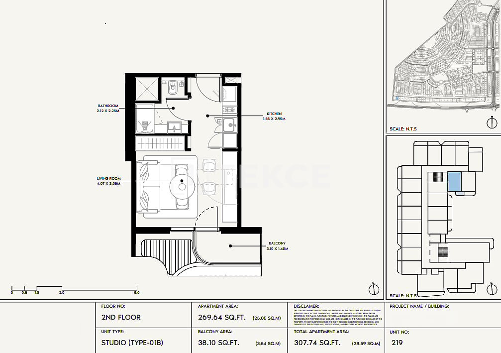 Апартаменты Аль-Фурджан, ОАЭ, 110 м² - фото 14