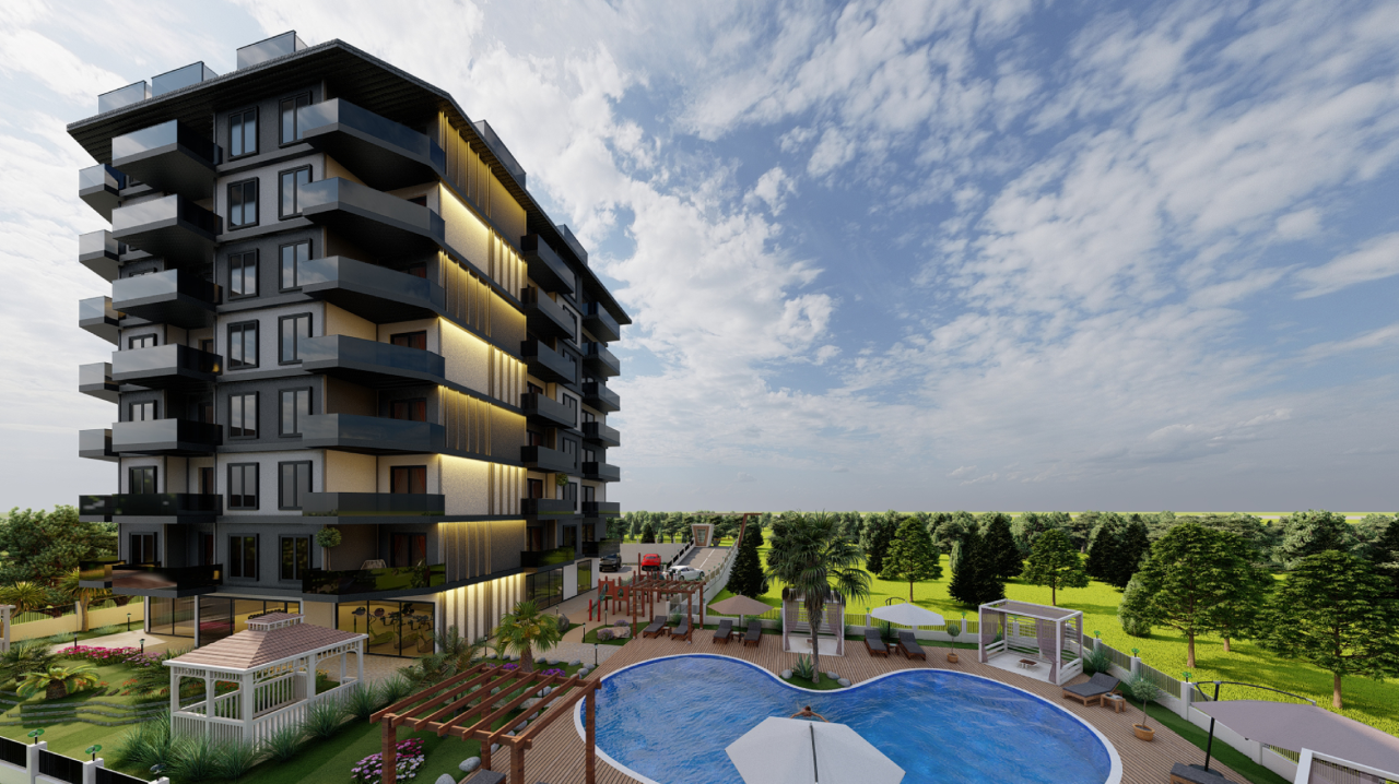 Квартира в Авсалларе, Турция, 55 м² - фото 1