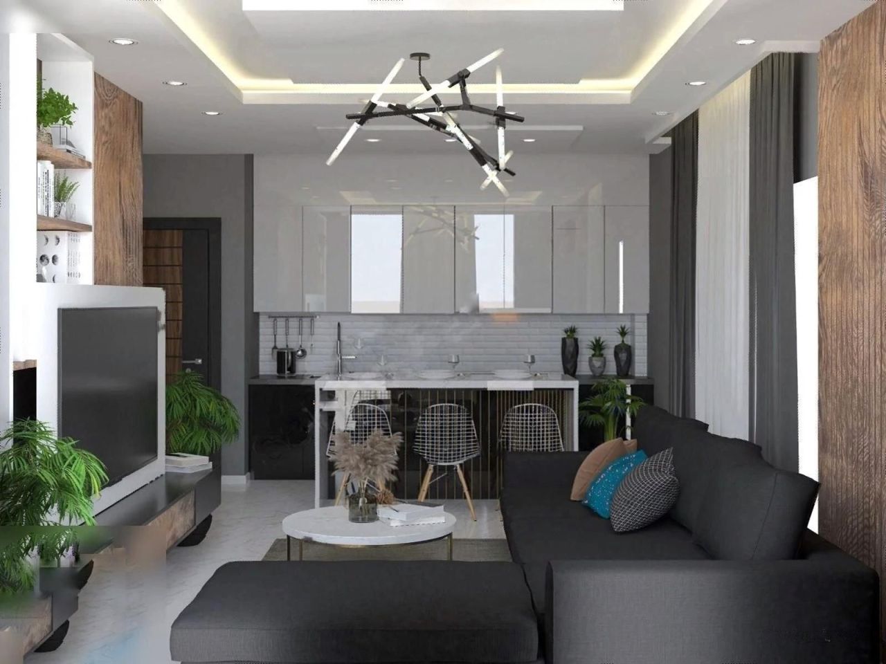 Квартира в Авсалларе, Турция, 91 м² - фото 1