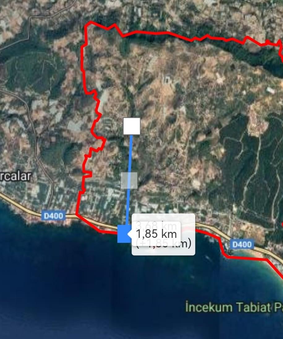 Земля в Инжекуме, Турция, 500 м² - фото 1