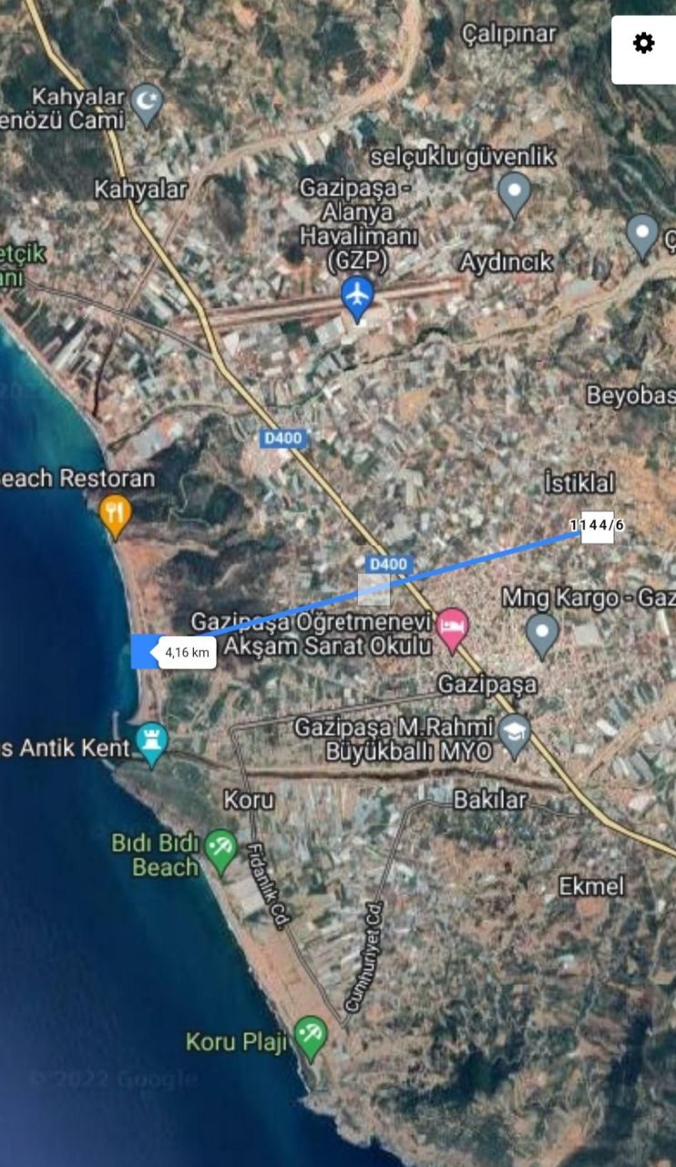 Земля в Алании, Турция, 609 м² - фото 2