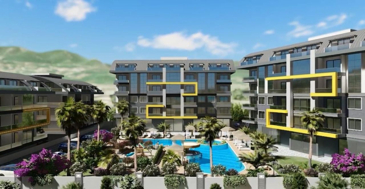 Квартира в Алании, Турция, 52 м² - фото 2