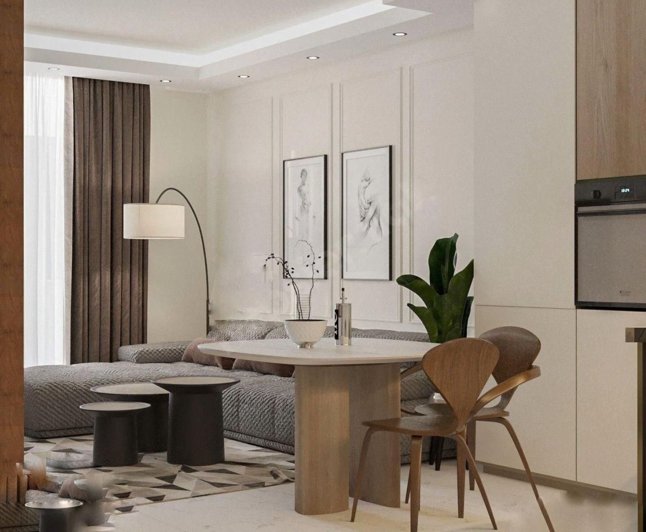 Квартира в Алании, Турция, 50 м² - фото 2