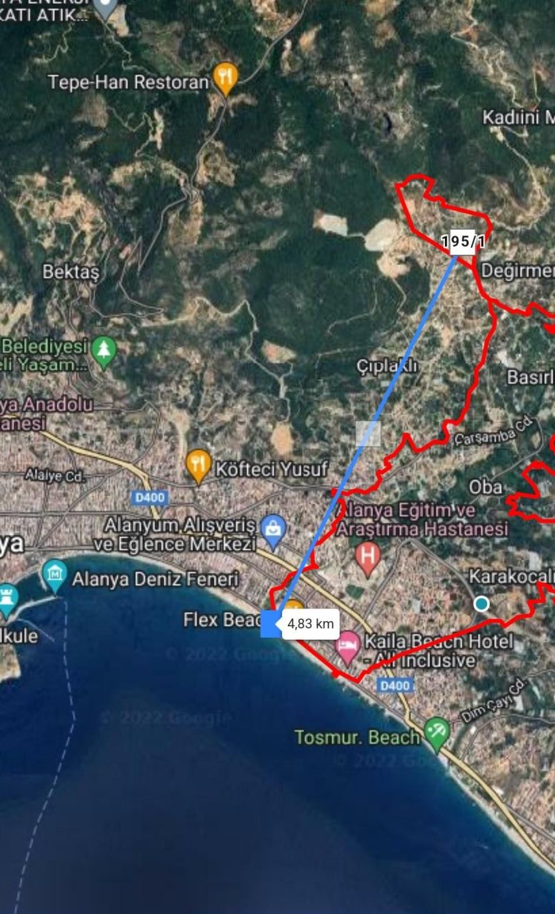 Земля в Алании, Турция, 1 114 м² - фото 2