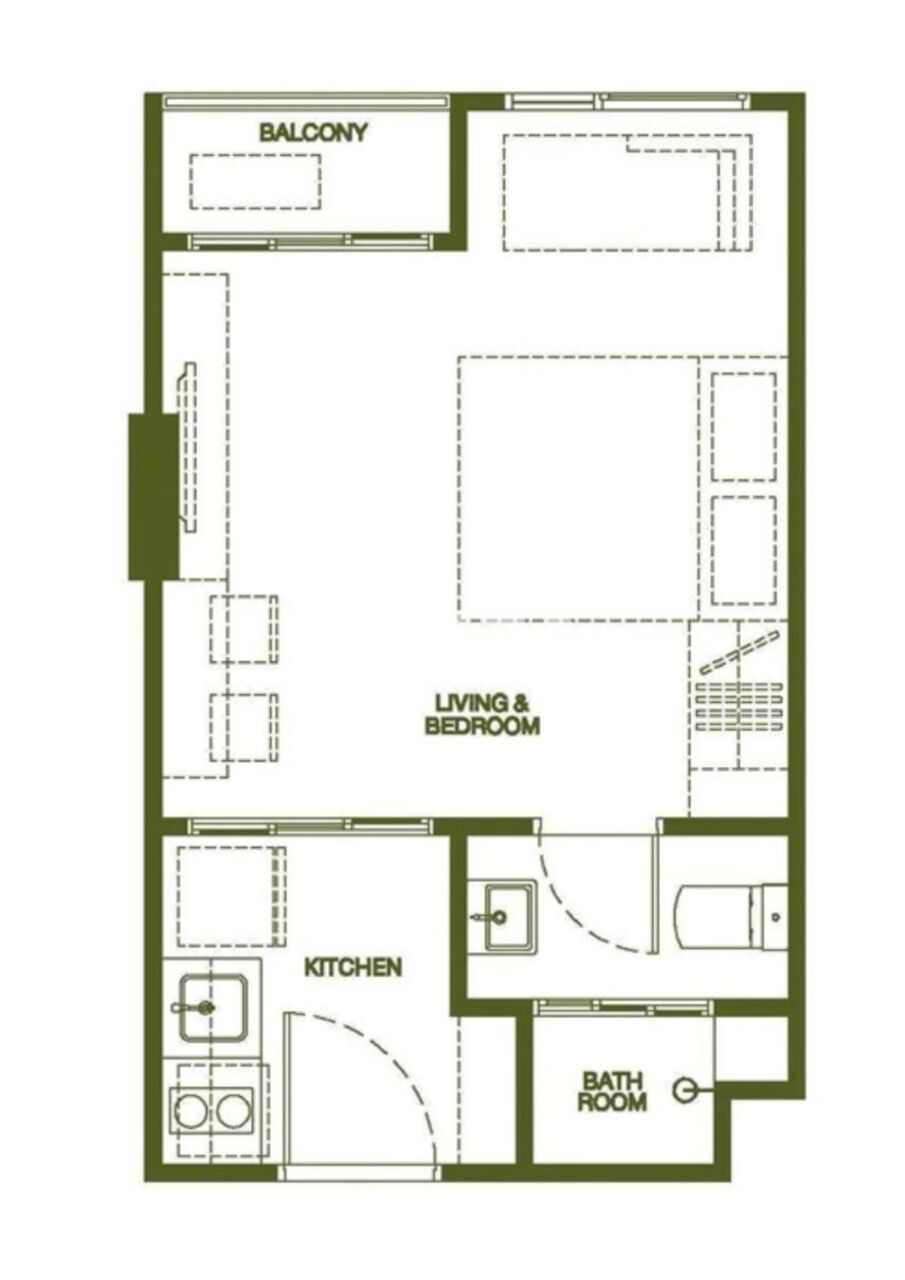 Апартаменты на острове Пхукет, Таиланд, 25 м² - фото 2
