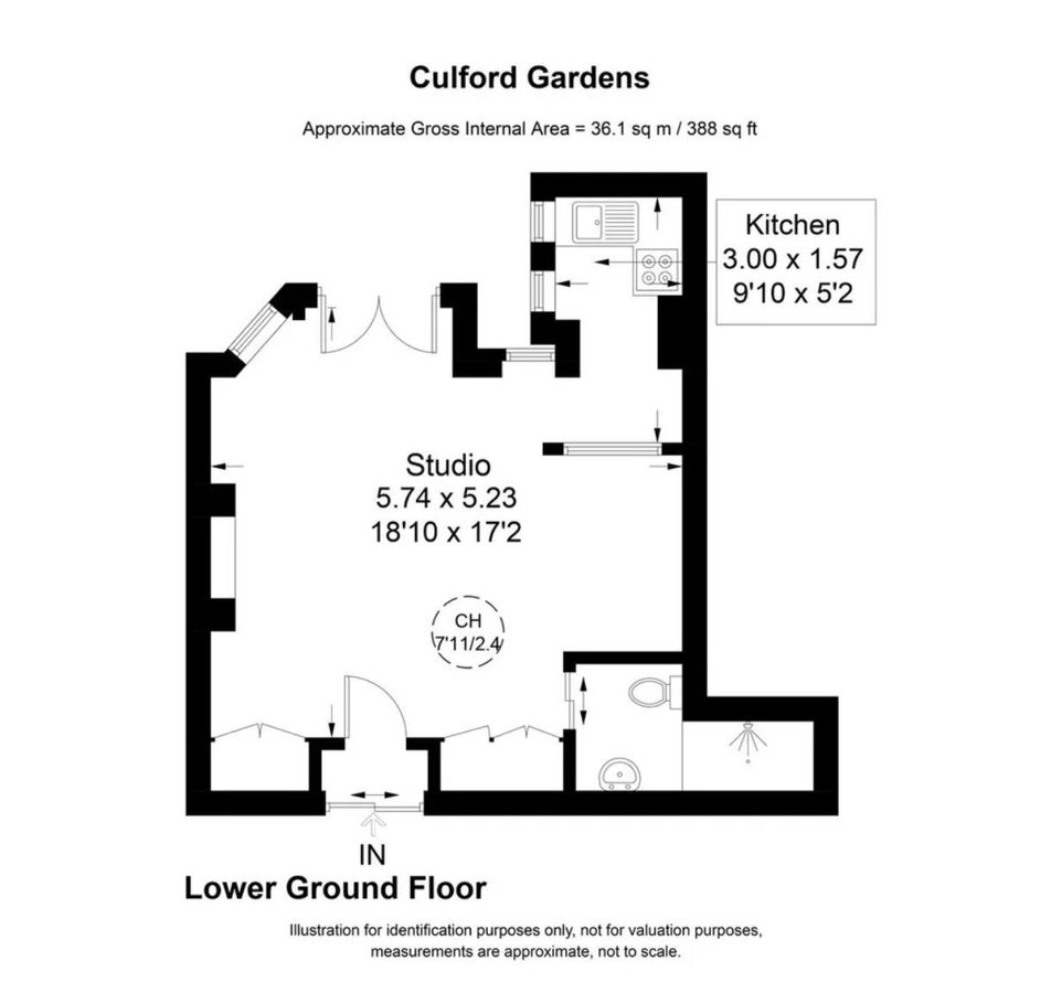 Квартира в Лондоне, Великобритания, 36 м² - фото 7