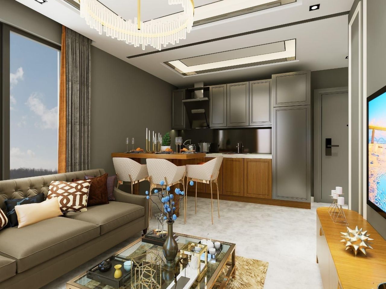 Квартира в Алании, Турция, 50 м² - фото 3