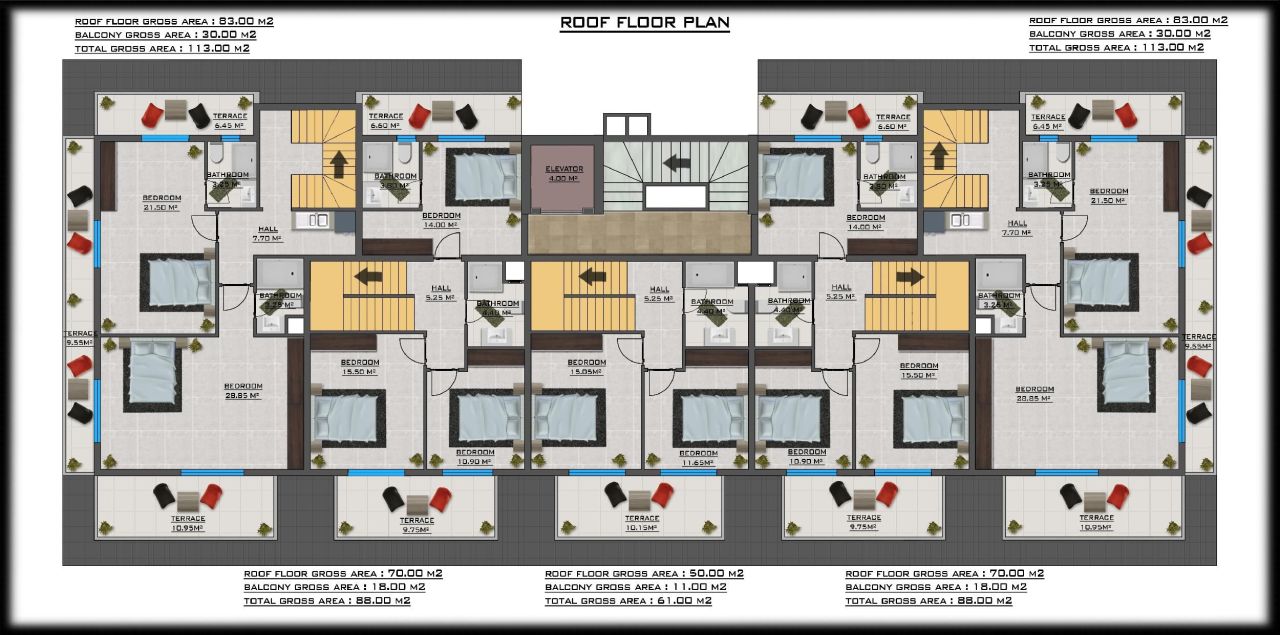 Пентхаус в Авсалларе, Турция, 118 м² - фото 4
