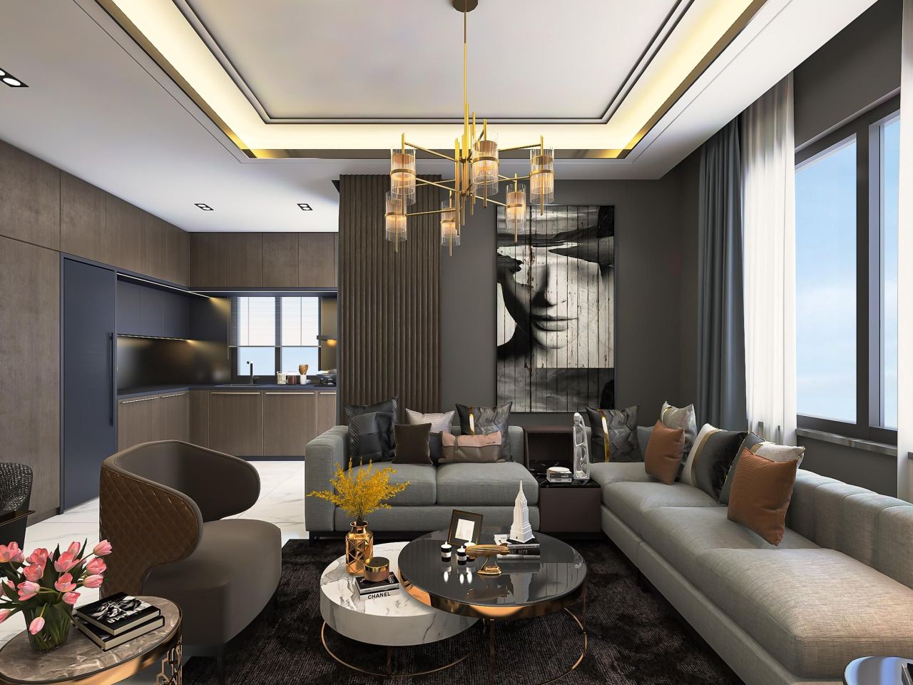 Квартира в Алании, Турция, 55 м² - фото 4