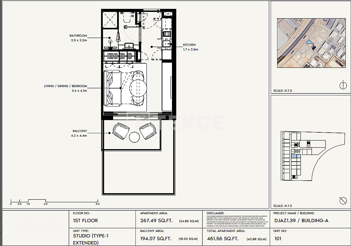 Апартаменты Джебель-Али, ОАЭ, 109 м² - фото 12