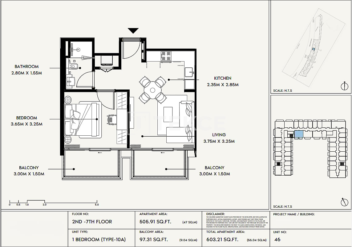 Апартаменты Джебель-Али, ОАЭ, 62 м² - фото 14