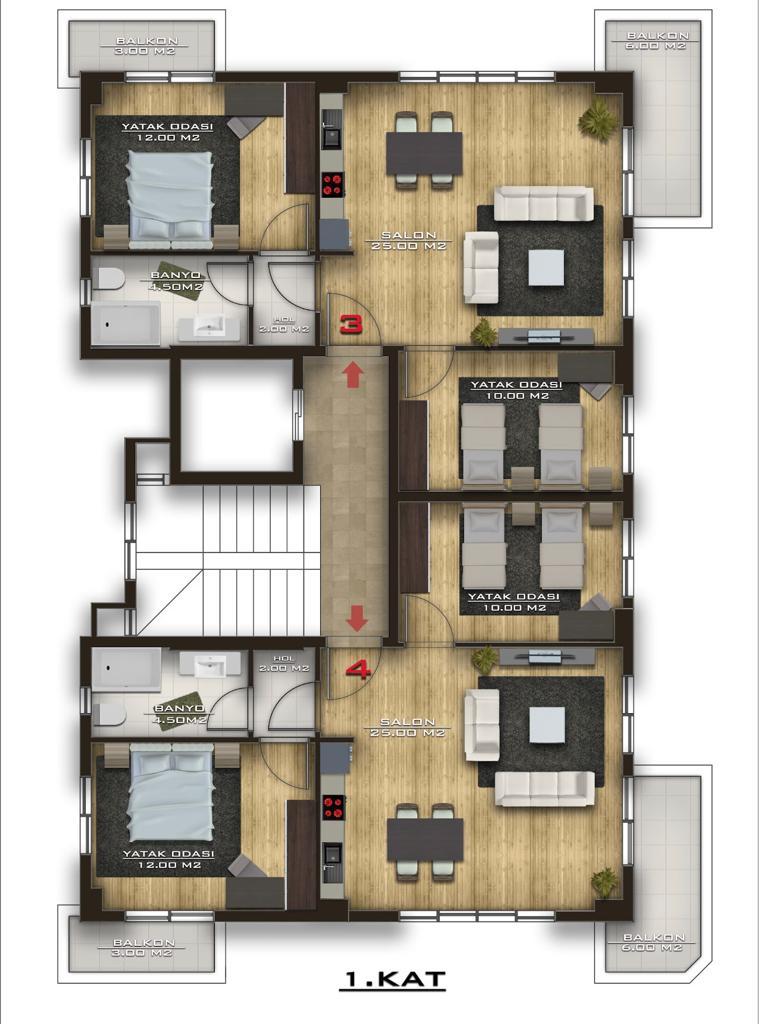 Квартира в Алании, Турция, 120 м² - фото 5