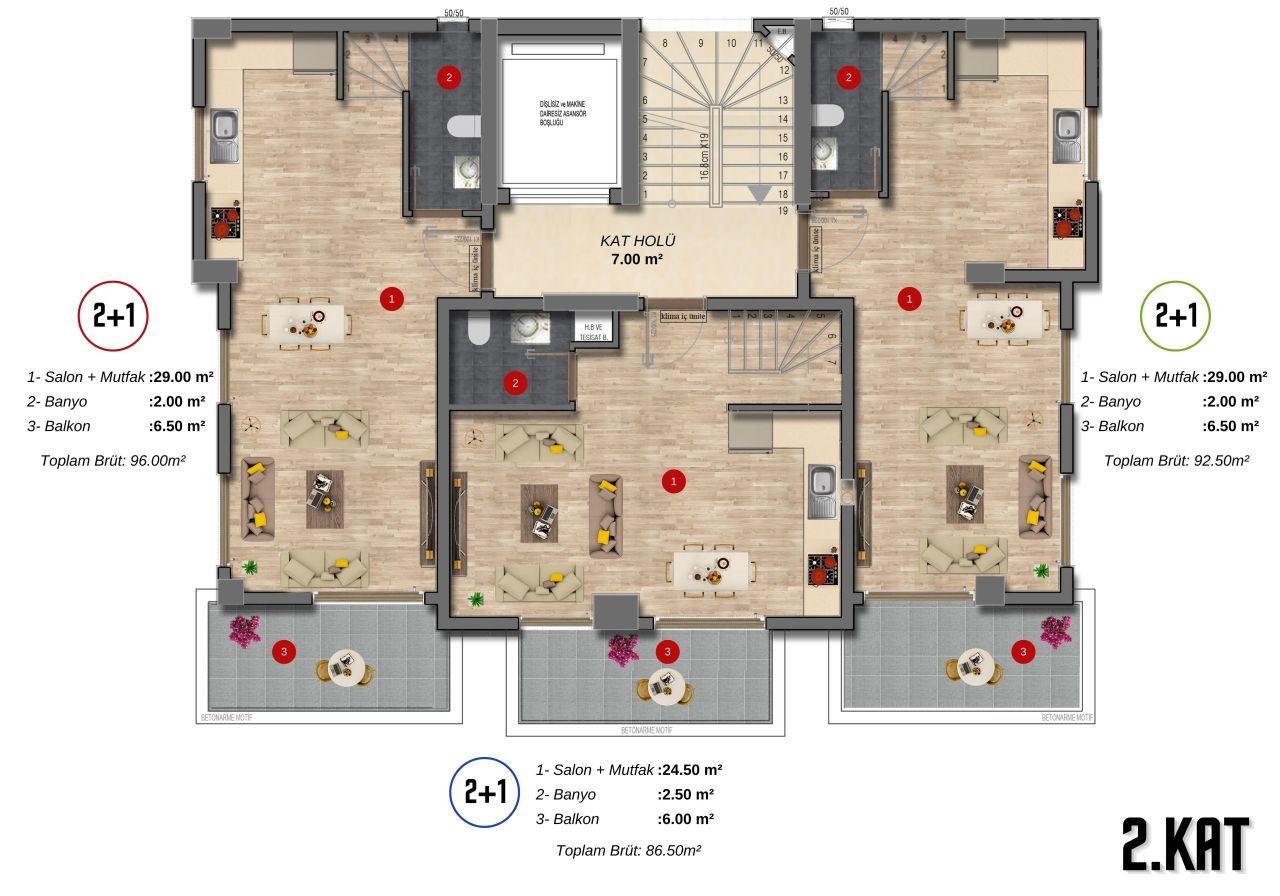 Пентхаус в Алании, Турция, 86 м² - фото 5