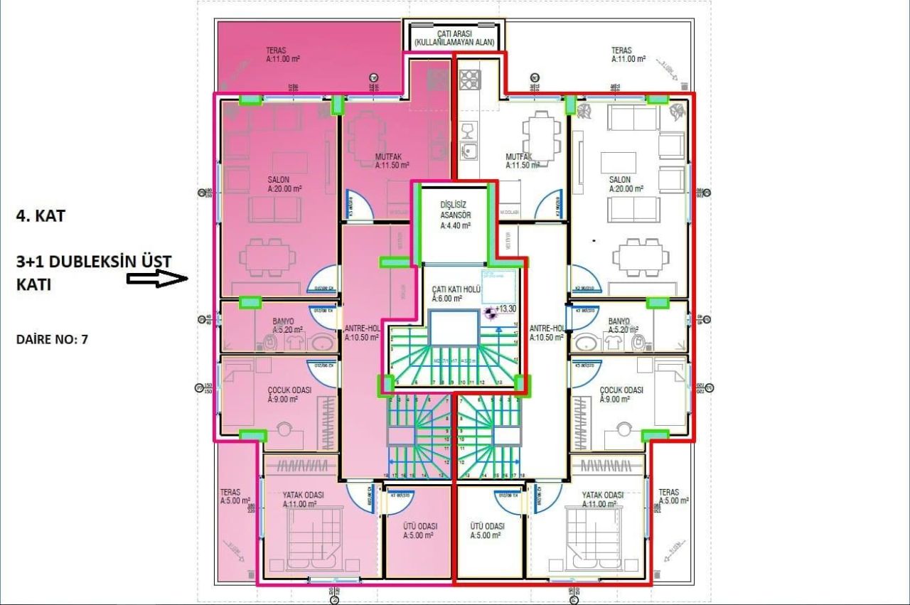 Пентхаус в Алании, Турция, 145 м² - фото 5