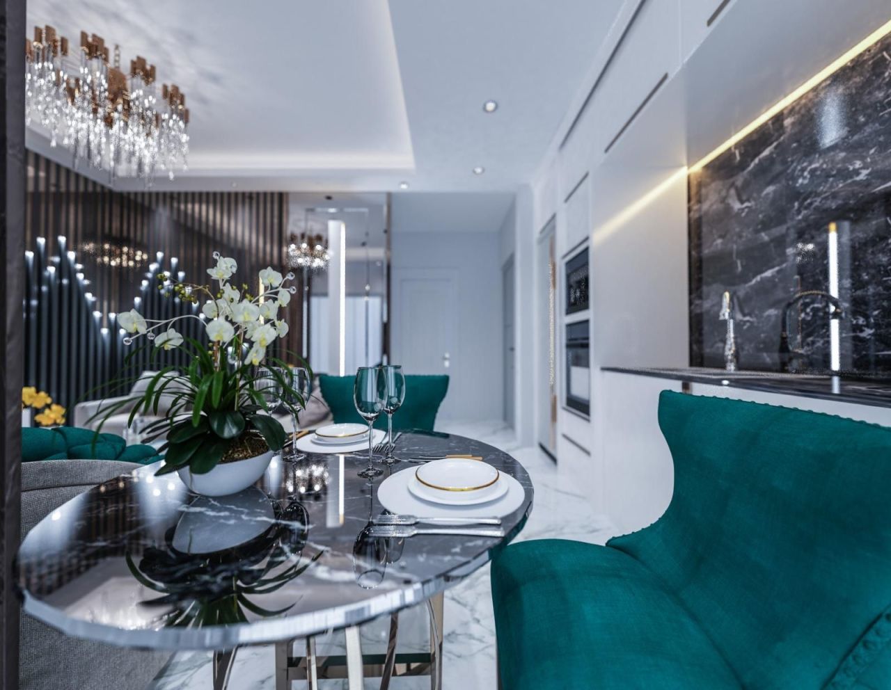 Квартира в Алании, Турция, 50 м² - фото 6