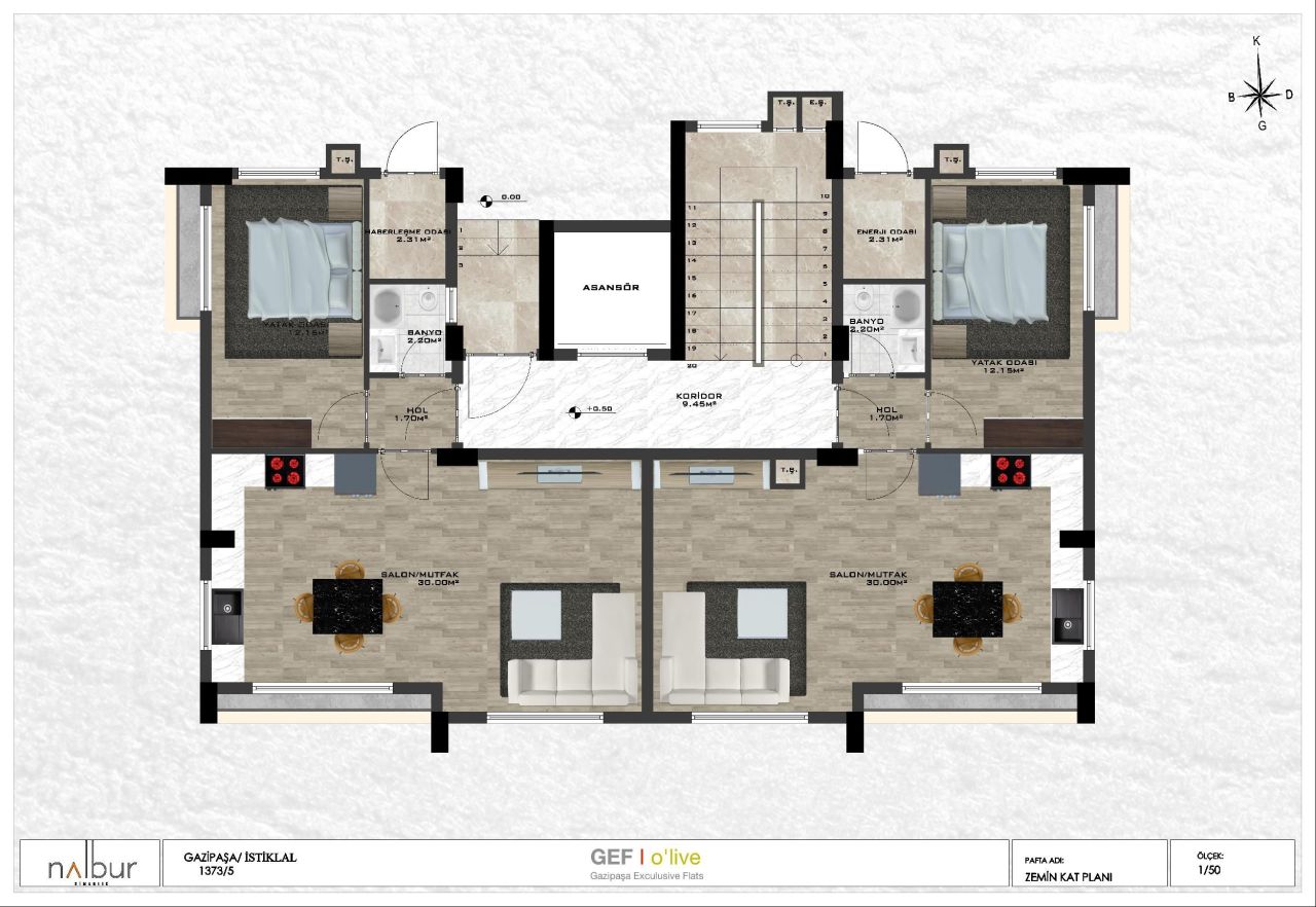Пентхаус в Алании, Турция, 120 м² - фото 7