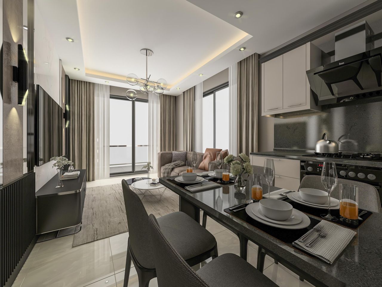 Квартира в Алании, Турция, 52 м² - фото 7