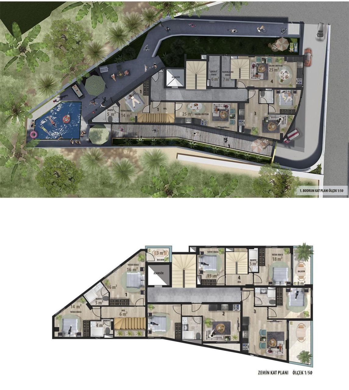 Квартира в Алании, Турция, 45 м² - фото 7