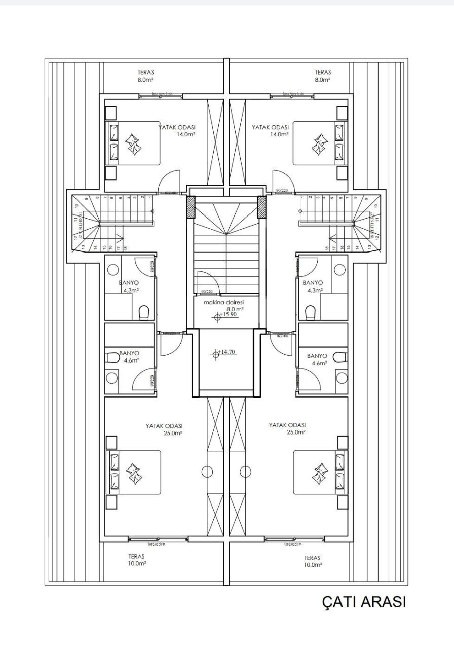 Квартира в Конаклы, Турция, 55 м² - фото 7