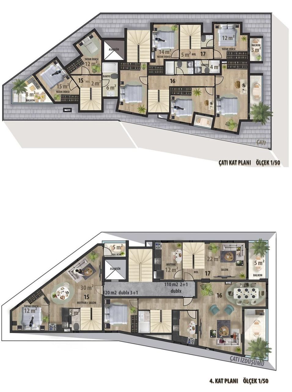 Квартира в Алании, Турция, 45 м² - фото 8