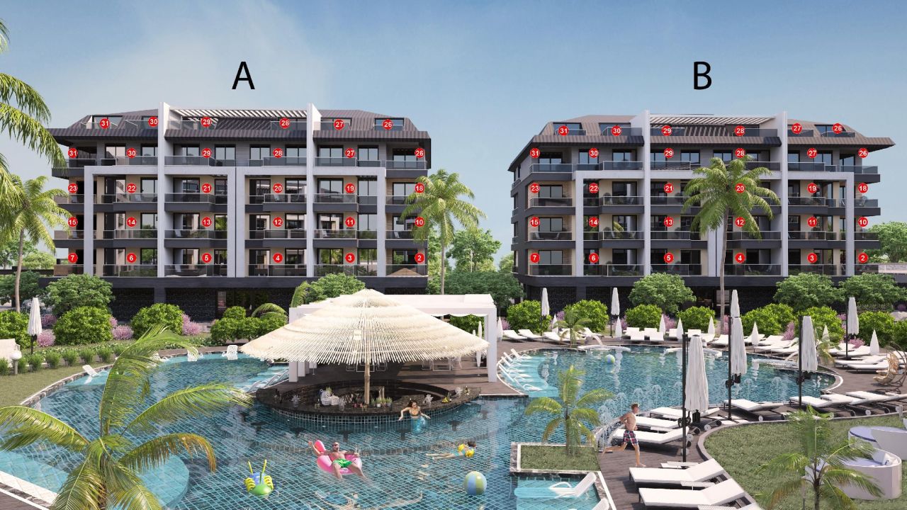 Квартира в Алании, Турция, 53 м² - фото 9