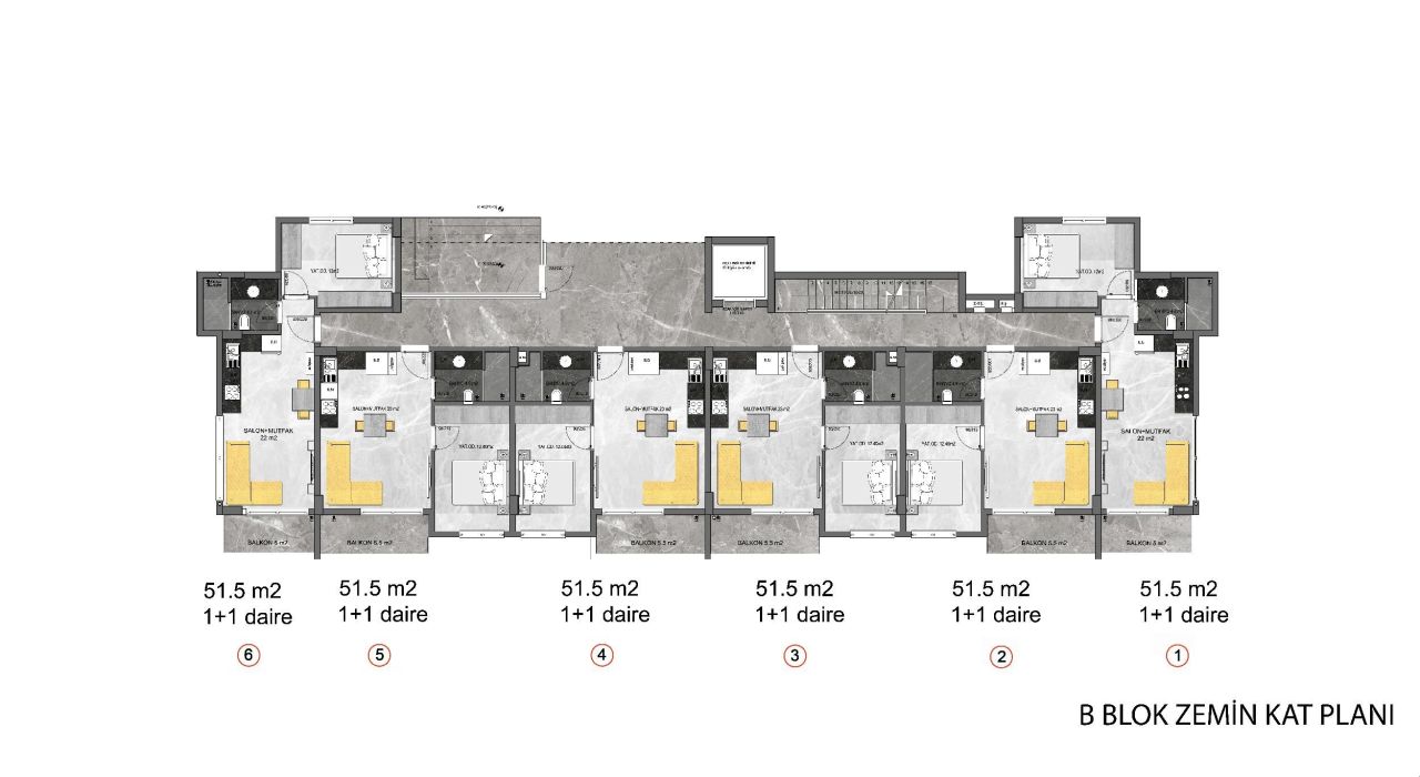 Квартира в Алании, Турция, 96 м² - фото 9