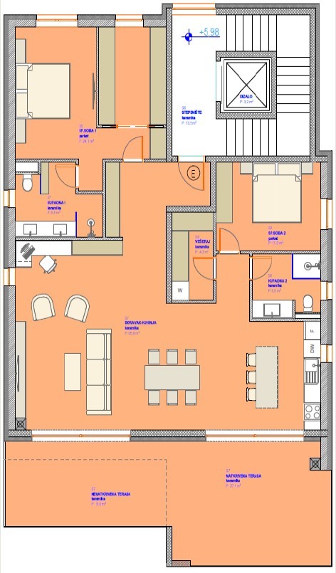 Квартира в Умаге, Хорватия, 154.69 м² - фото 5